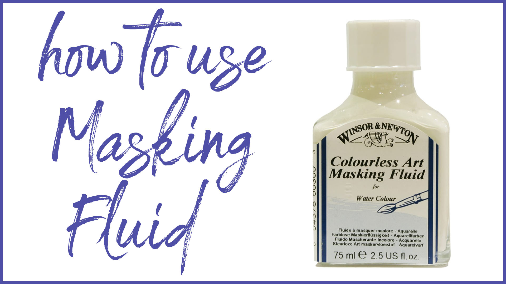 How to Use Watercolor Masking Fluid for Brush Lettering
