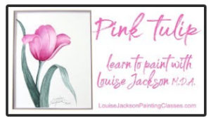 Pink Tulip Painting Lessons