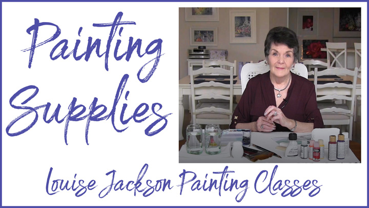 Painting Supplies needed for watercolor or acrylic painting